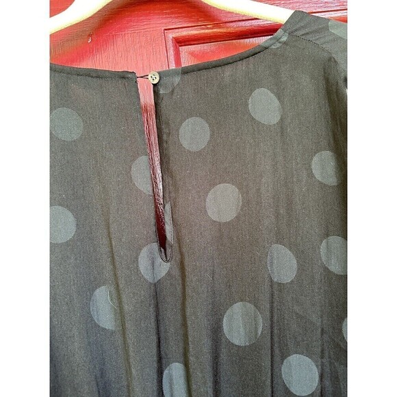 Madewell Jumpsuit Womens S Black Polka Dot Dolman Smocked Waist Wide Leg Boho - Picture 4 of 9